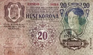 Croatian States 20 Corone 2nd, 1920 image